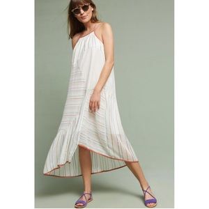 Anthropologie Akemi & Kin Deana Swing Midi Dress S Metallic